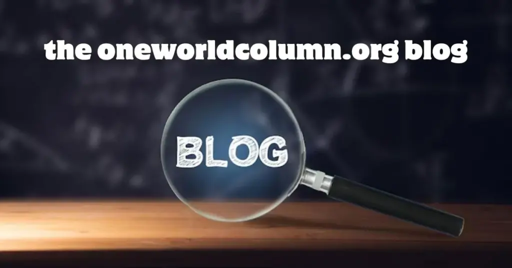 the oneworldcolumn.org blog