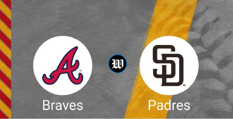 padres vs atlanta braves match player stats